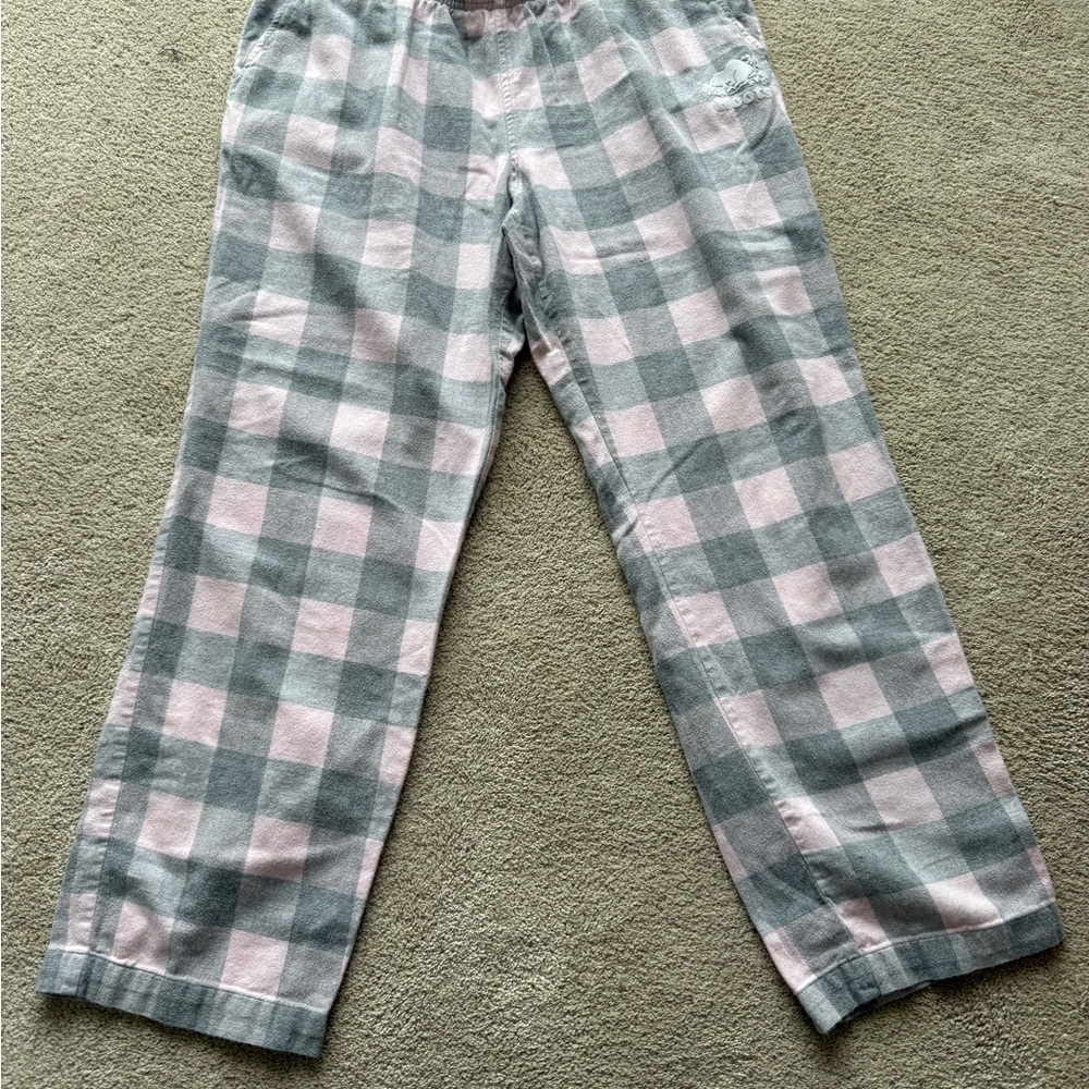 Roots Gray and Pink Plaid lounge pyjama Pants